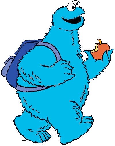 Cookie - Sesame Street Cookie Monster Clipart (400x509)