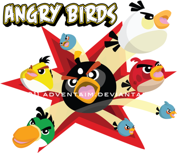 Explosion By Adventaim - Angry Birds Explosion (600x505)