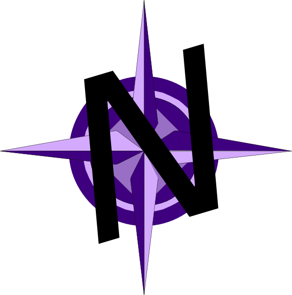 Compass Clip Art North - North (594x601)