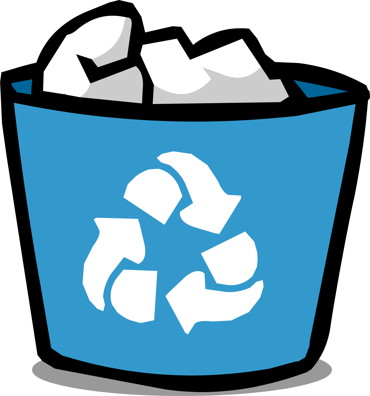 Recycle Bin Picture - Recycling Bin (1516x1622)