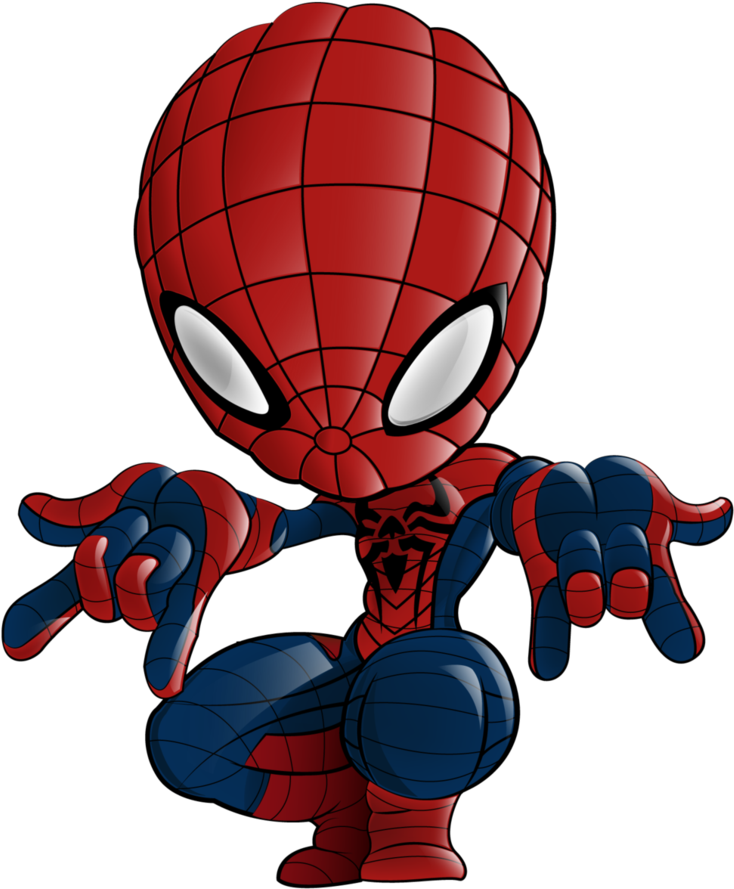 Spiderman By Haruinkisitor Spiderman By Haruinkisitor - Baby Marvel Characters Png (774x1032)