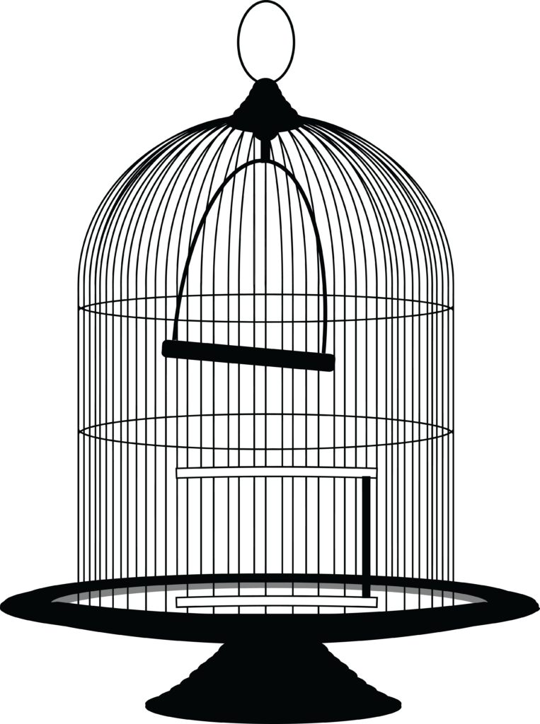 Vintage Blue Birdcage Clipart Bird 1280 Free Clipart - Bird Cage Clipart (763x1024)