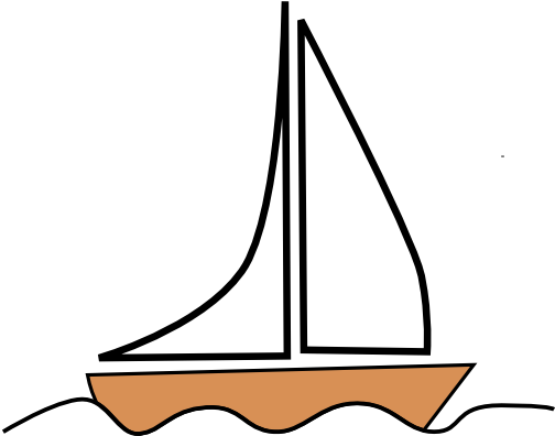 Sailboat 1 Clip Art At Clker - Boat Clip Art (504x599)
