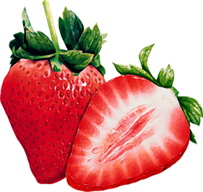 Fresas, Strawberry Png - Strawberry Cut In Half (800x755)
