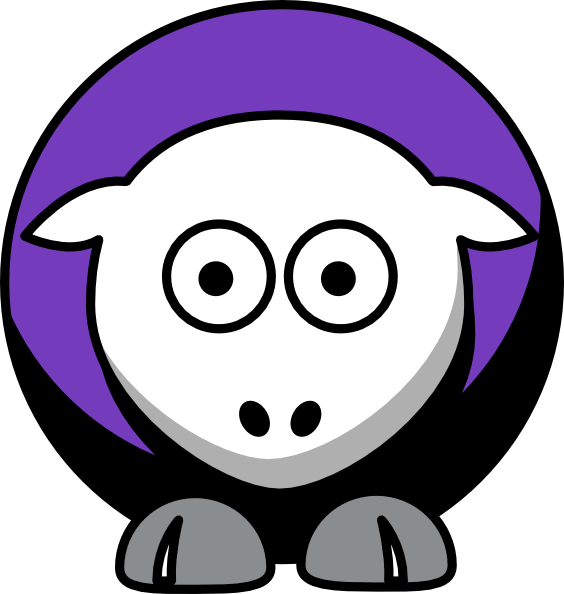 Sheep Sacramento Kings Team Colors Clip Art At Clker - College Football (564x594)