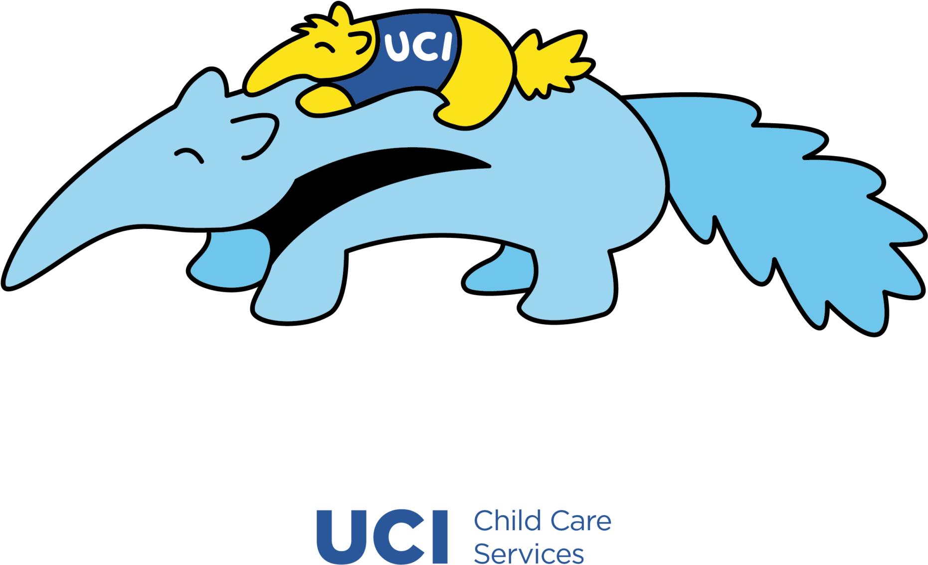 Child Care Anteater Graphic & Coloring Page - Child Care Anteater Graphic & Coloring Page (1860x1143)