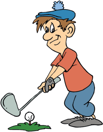 Golfer-1 - Golf Clipart (349x445)