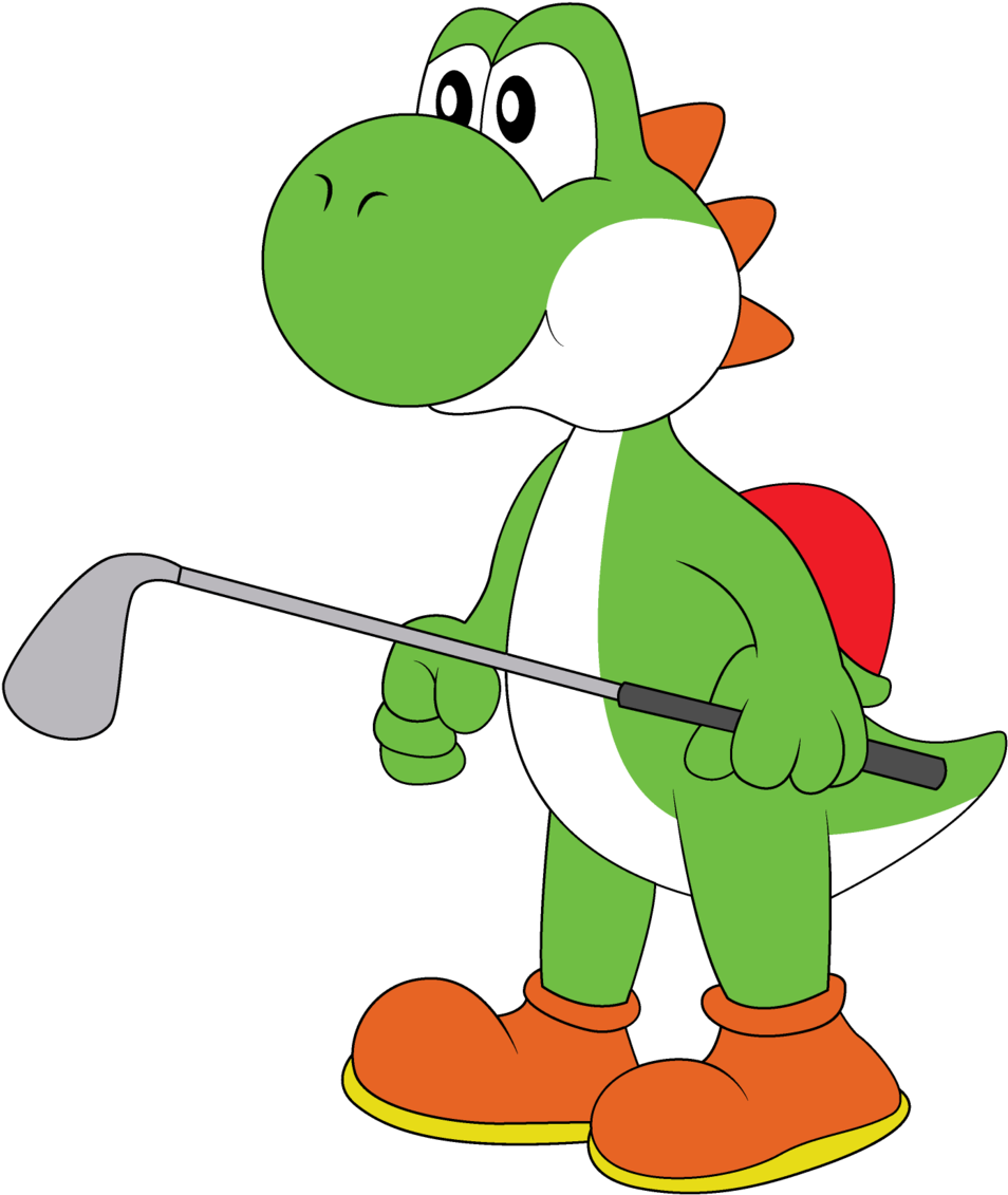 Yoshi Golfer By Zefrenchm Yoshi Golfer By Zefrenchm - Cartoon (1024x1210)