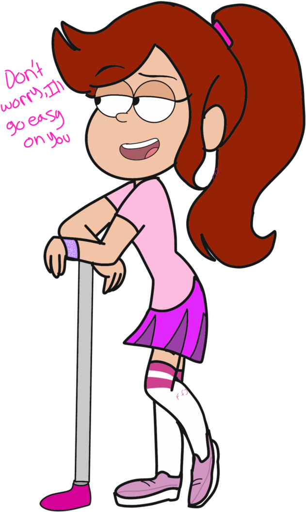 Up For A Game Of Golf With Megan By Flowersforjackie - Cartoon (695x1149)
