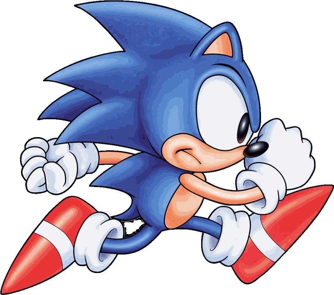 Sonic The Hedgehog Clipart 16 Bit Fighting Polygon Team Meme 1072x943 Png Clipart Download