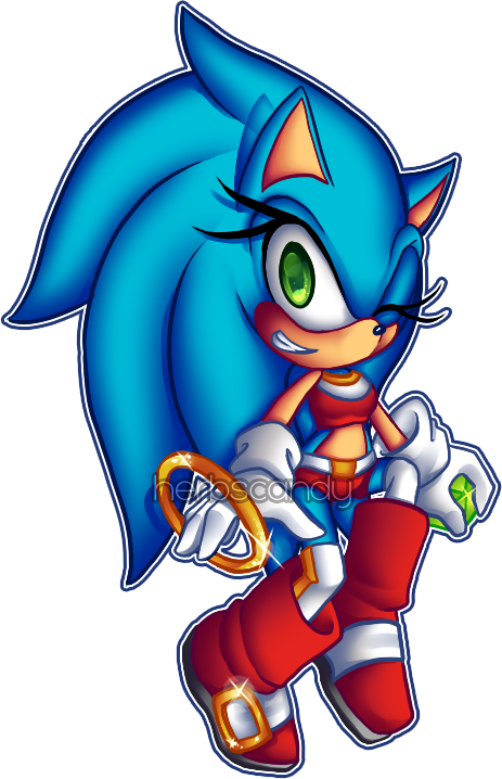 Sonic The Hedgehog [genderbent] By Eishyr - Sonica The Hudgehog (463x718)