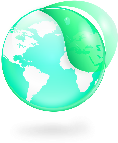 Environmental / Eco Globe & Leaf Icon Png Images - Latin American Social Sciences Institute (600x600)
