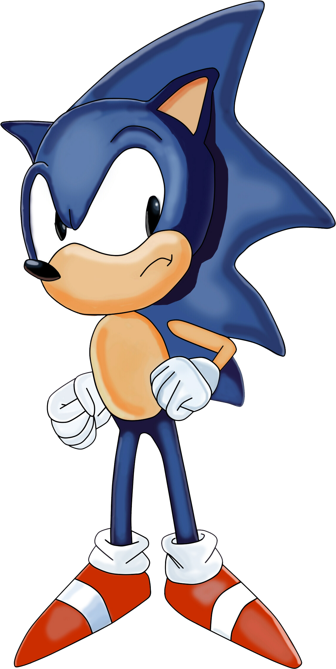 Sonic The Hedgehog By Krizeii - Sonic The Hedgehog Mohawk (1460x2400)