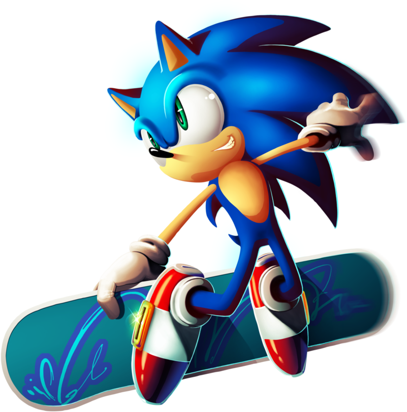 Sonic The Hedgehog - Modern Sonic The Hedgehog (896x891)