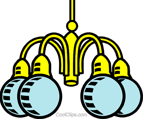 Chandelier, Light Fixture Royalty Free Vector Clip - Royalty-free (480x400)