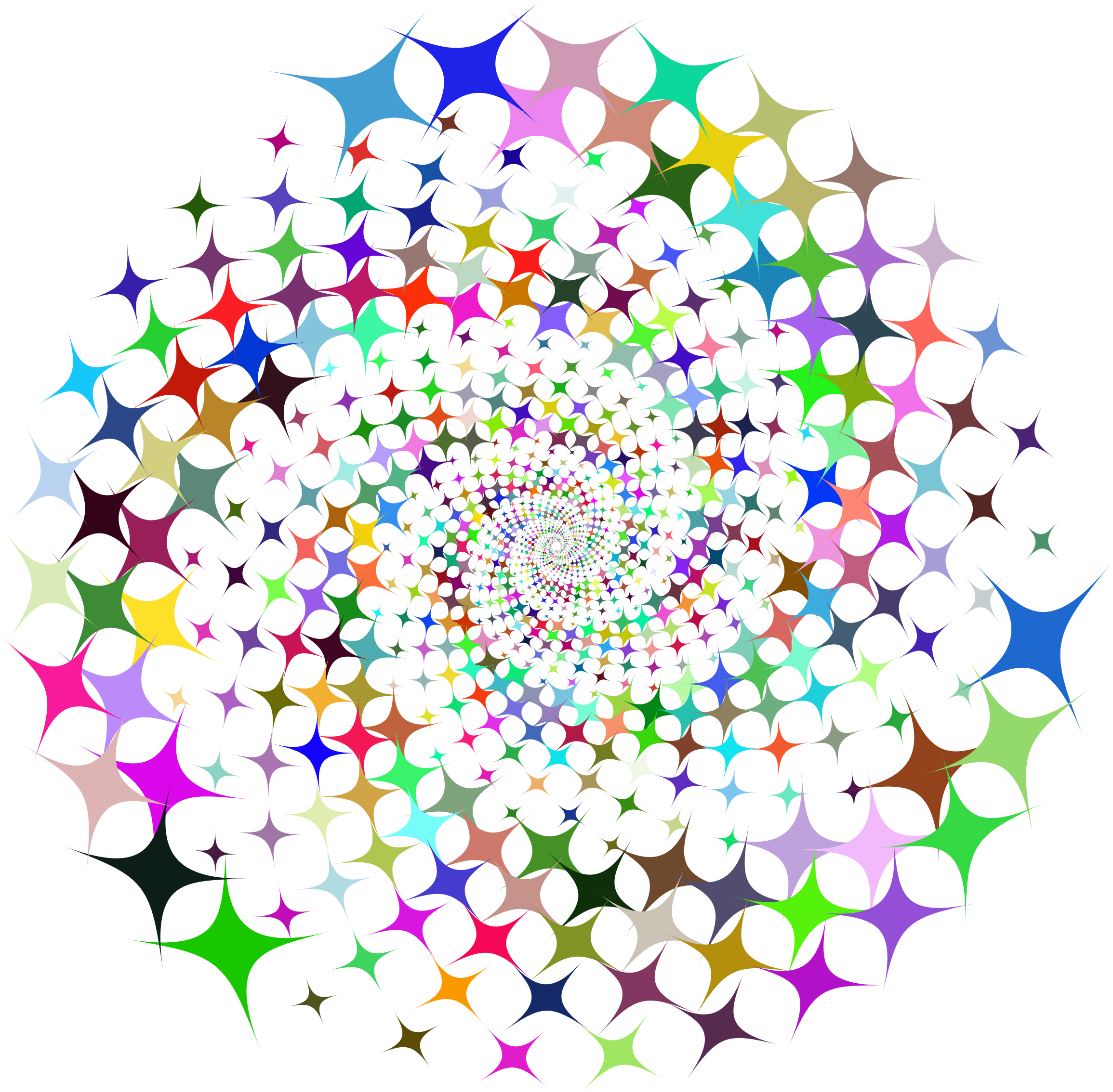 Clipart Prismatic Starburst Vortex - Star Burst Clip Art (2310x2268)