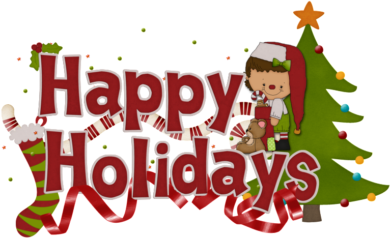 Happy Holidays All Holidays Clip Art Wallpaper - Happy Holidays Png Transparent (800x524)