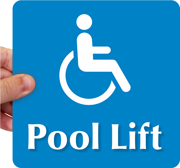 Pool Lift Sign - Reserved Parking - Sunday Only (with Handicap Accessible (800x800)