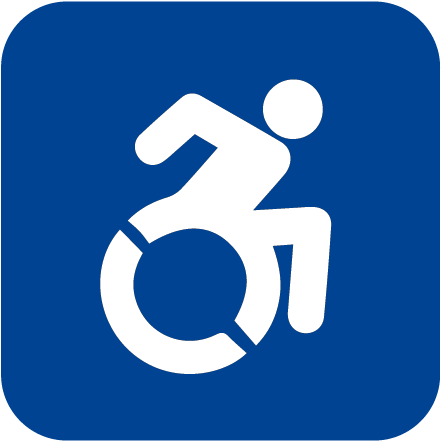 Handicapped Sign 6"x6" - International Symbol Of Access (457x457)