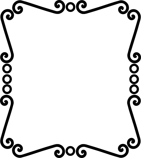 Scrolly Frame Tall Clip Art - Articles For School Magazines (534x598)