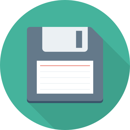 Diskette Free Icon - Music Round Icon (512x512)