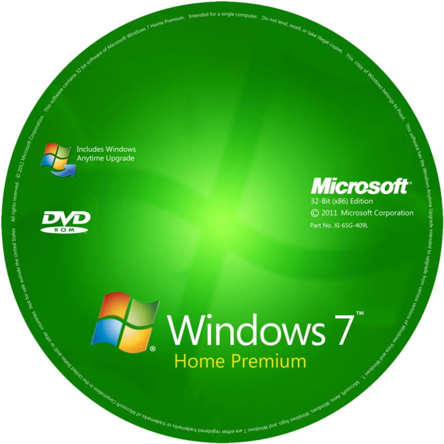 Diskette Labels - Windows 7 Disc Label (894x894)