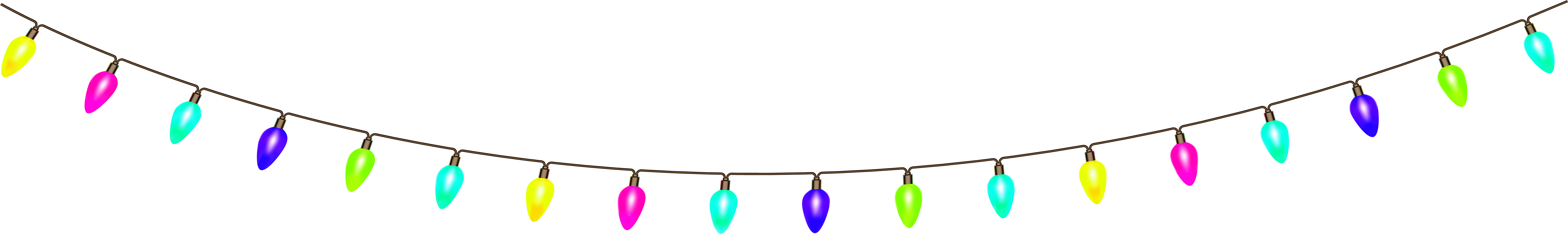 Necklace Clipart Transparent Background - Christmas Day (8000x1423)