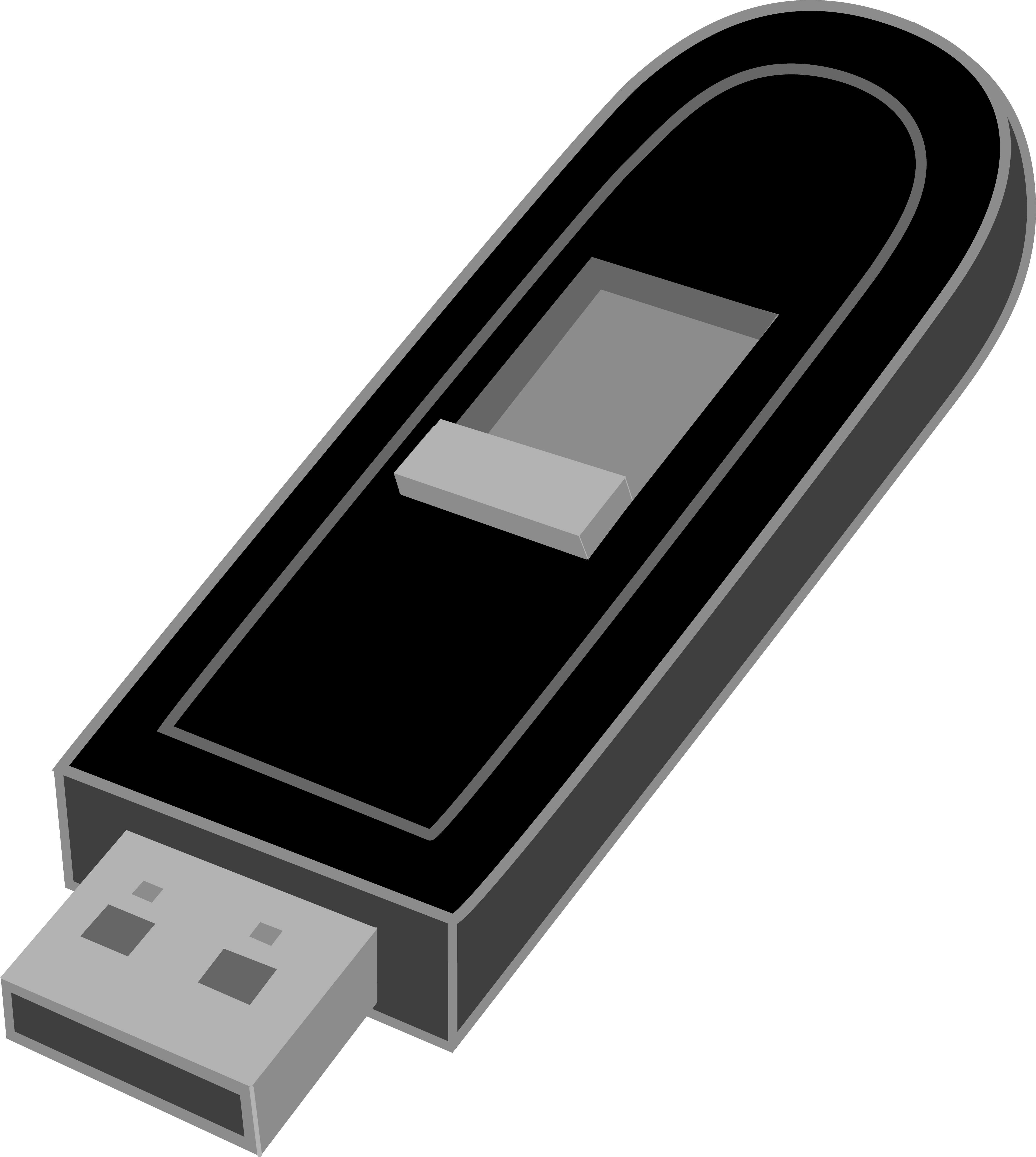 Download - Flash Drive Black And White (4760x5314)