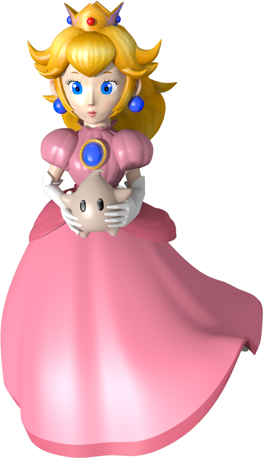 Princess Peach With Luma - Princess Peach Room Decor Decal - Removable (1500x1500)