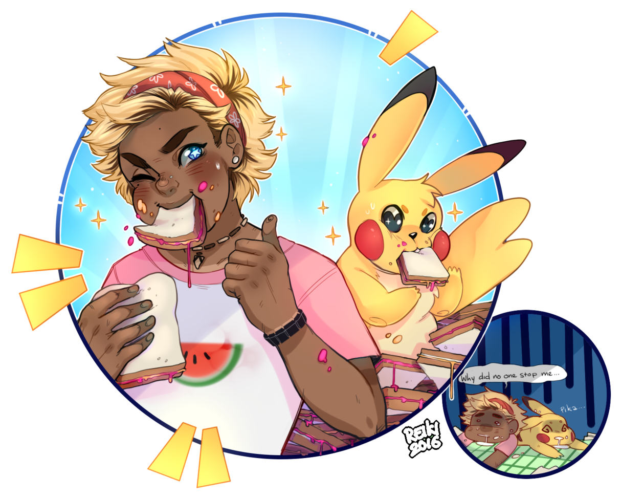 Pp ] Eating Contest - Cartoon (1280x1120)