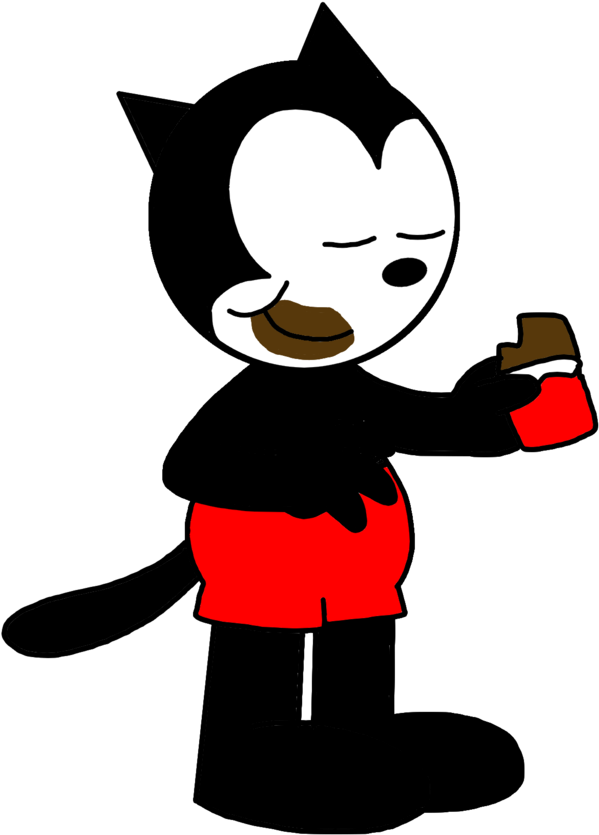 Homer The Cat Eating Chocolate By Marcospower1996 - Don Steward (1024x1024)