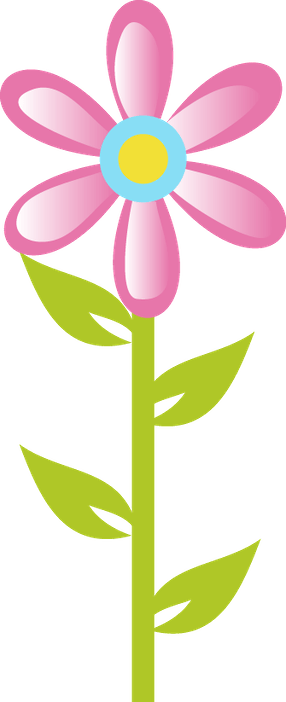 String Of Flowers Clipart 3 By Caitlin - Garden (286x702)