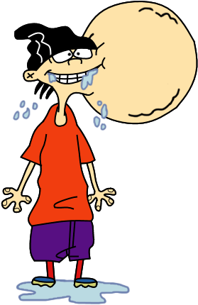 Edd Eating Jawbreaker By Savagebolt95 - Ed Edd N Eddy Jawbreaker (307x467)