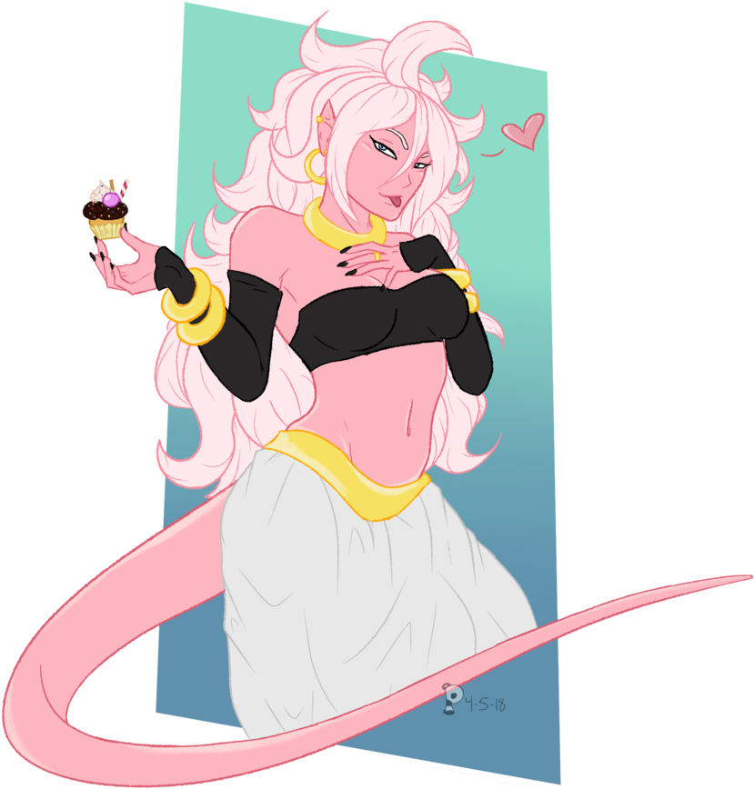 'it's Time To Eat ~' Android 21 Fanart By - Drawing (871x918)