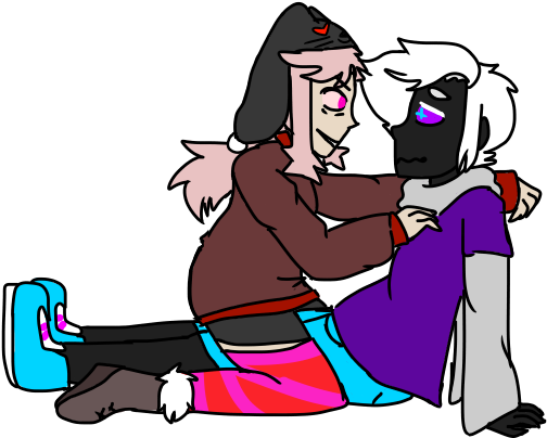 Please Don't Go, I'll Eat You Whole By - Cartoon (534x417)