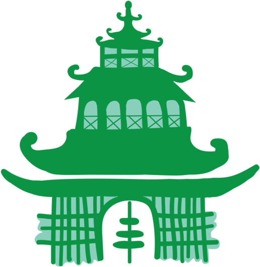 Green Pagoda Wallpaper - Wallpaper (575x652)
