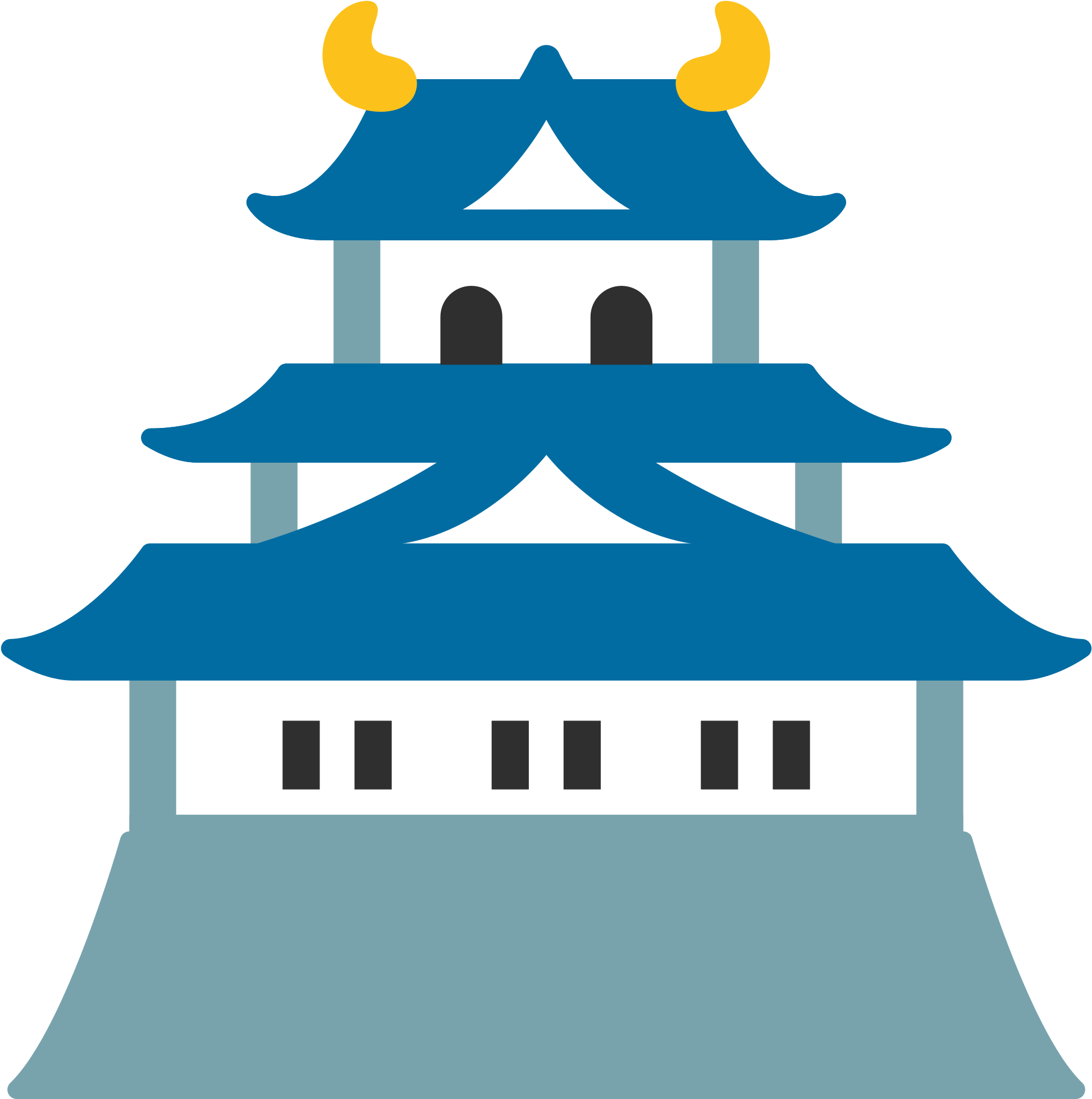 Open - Japanese Castle Symbol (2000x2000)