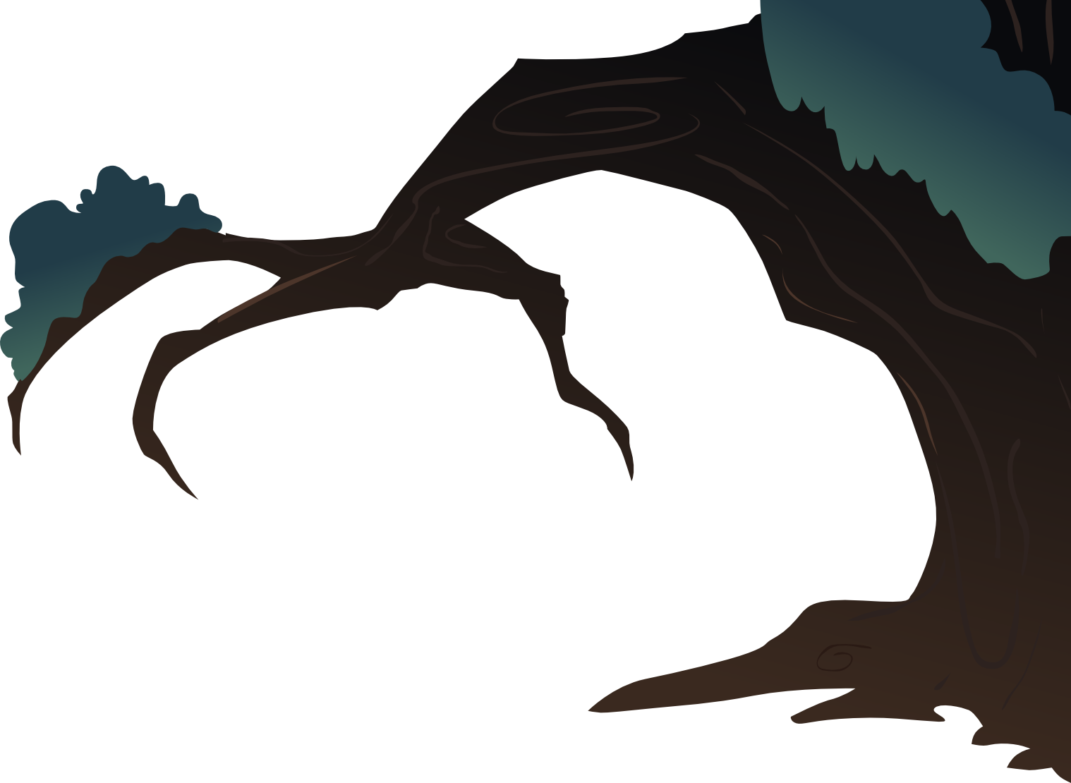 Everfree Forest ''hand''-tree - Mlp Everfree Tree (1518x1110)