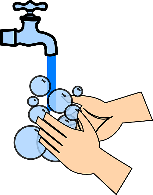 Limit Your Use Of Harsh Soaps And Antimicrobial Lotions - Washing Hands Clip Art (502x640)