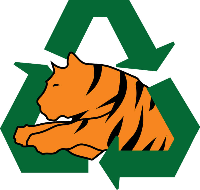 Tigers Recycle - Recycling Symbol (800x759)