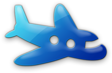 Cartoon Airplane Icons - Orange Cartoon Airplane (420x420)