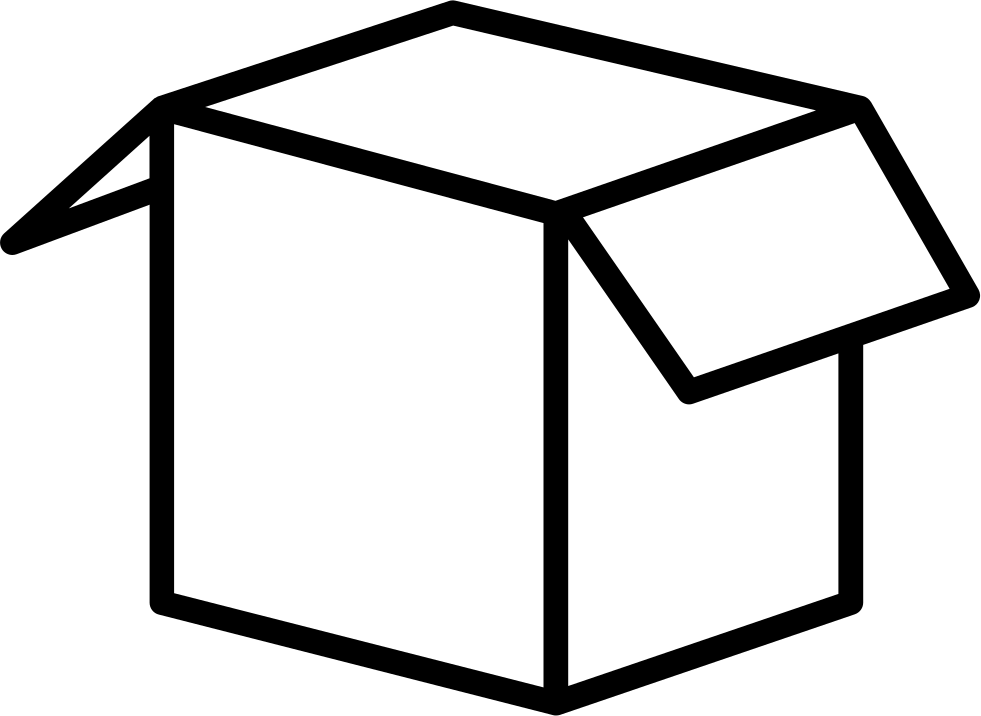 Open Box Comments - Box Icon Outline (981x716)