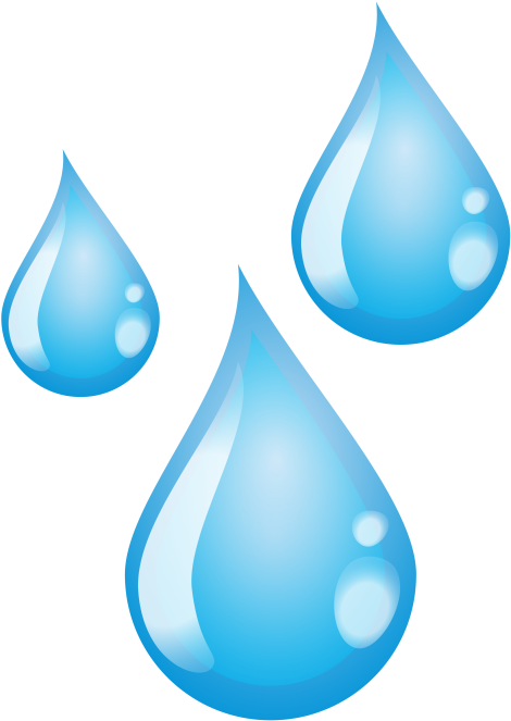 Illustration Of Three Water Drops - Water Drops Illustration (577x800)