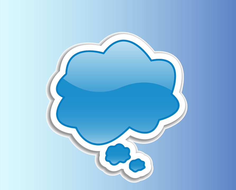 Blue Balloon Cliparts 22, Buy Clip Art - Thoughts Graphics (891x720)