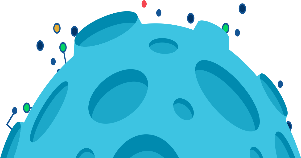 Earth Blue Cartoon - Blue (1276x1276)