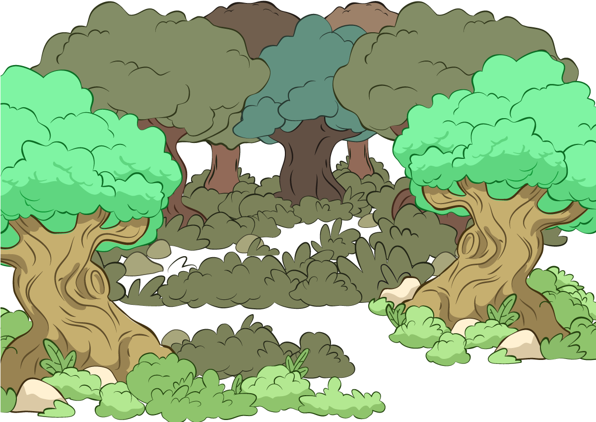 Forest Euclidean Vector Illustration - Vector Graphics (1200x1200)