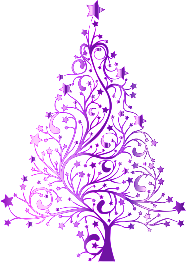 Christmas Clip Art - Pink Christmas Tree Background (600x846)