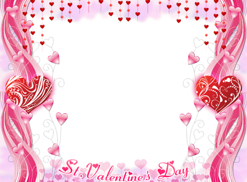 Pink Heart Frames - Ps I Love You (490x360)
