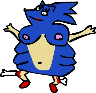 Femsonic Inflated And Genderbent With Broken Knees - Sonic Big Knees (367x354)