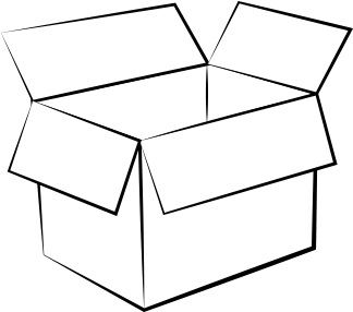 A Cardboard Box - Paper (365x337)